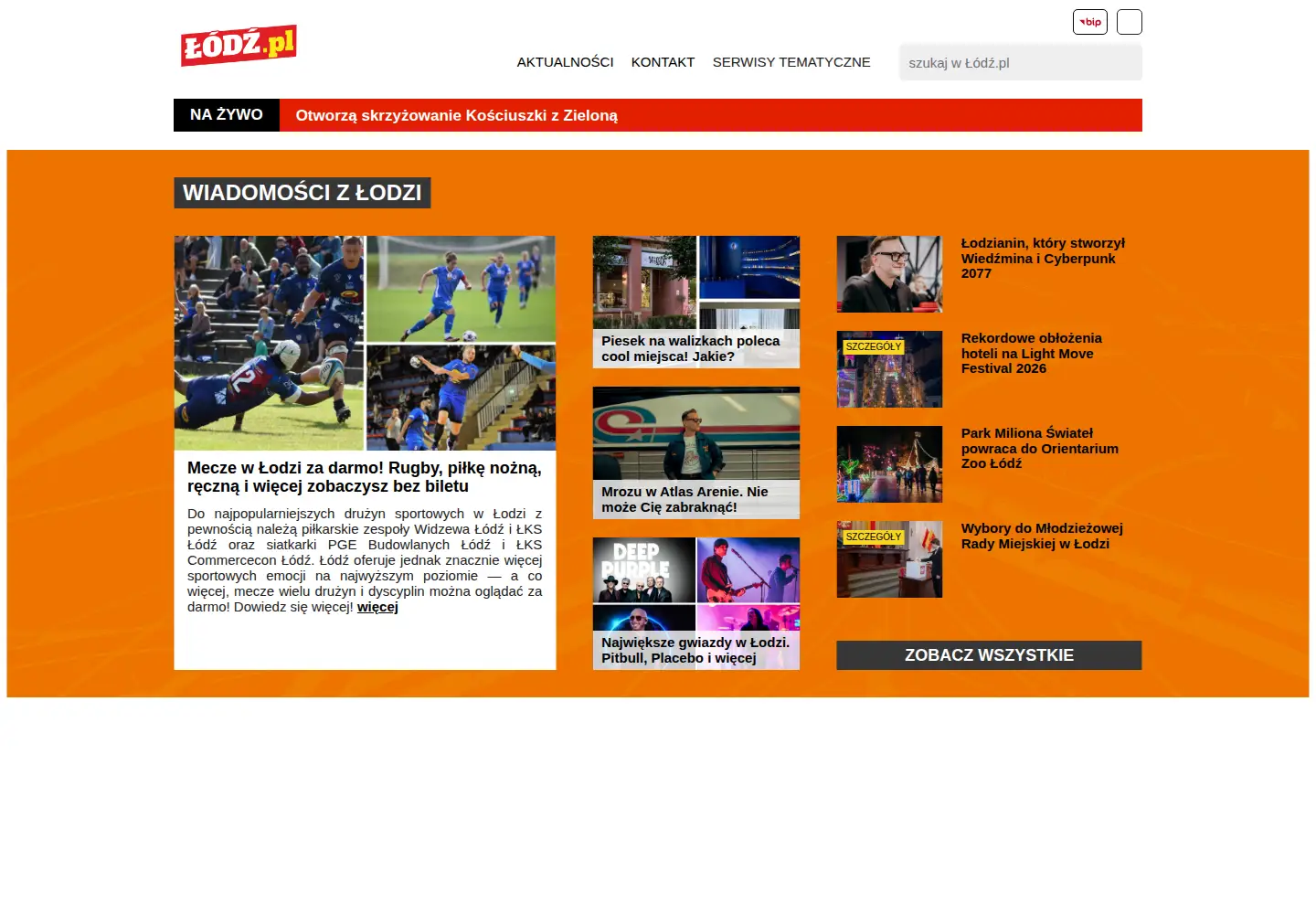Screenshot of lodz.pl
