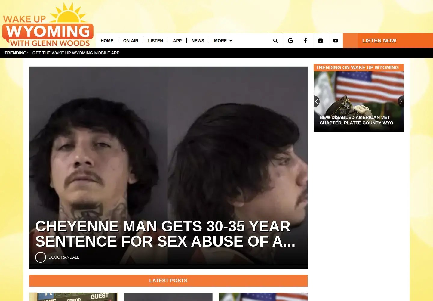 Screenshot of wakeupwyo.com