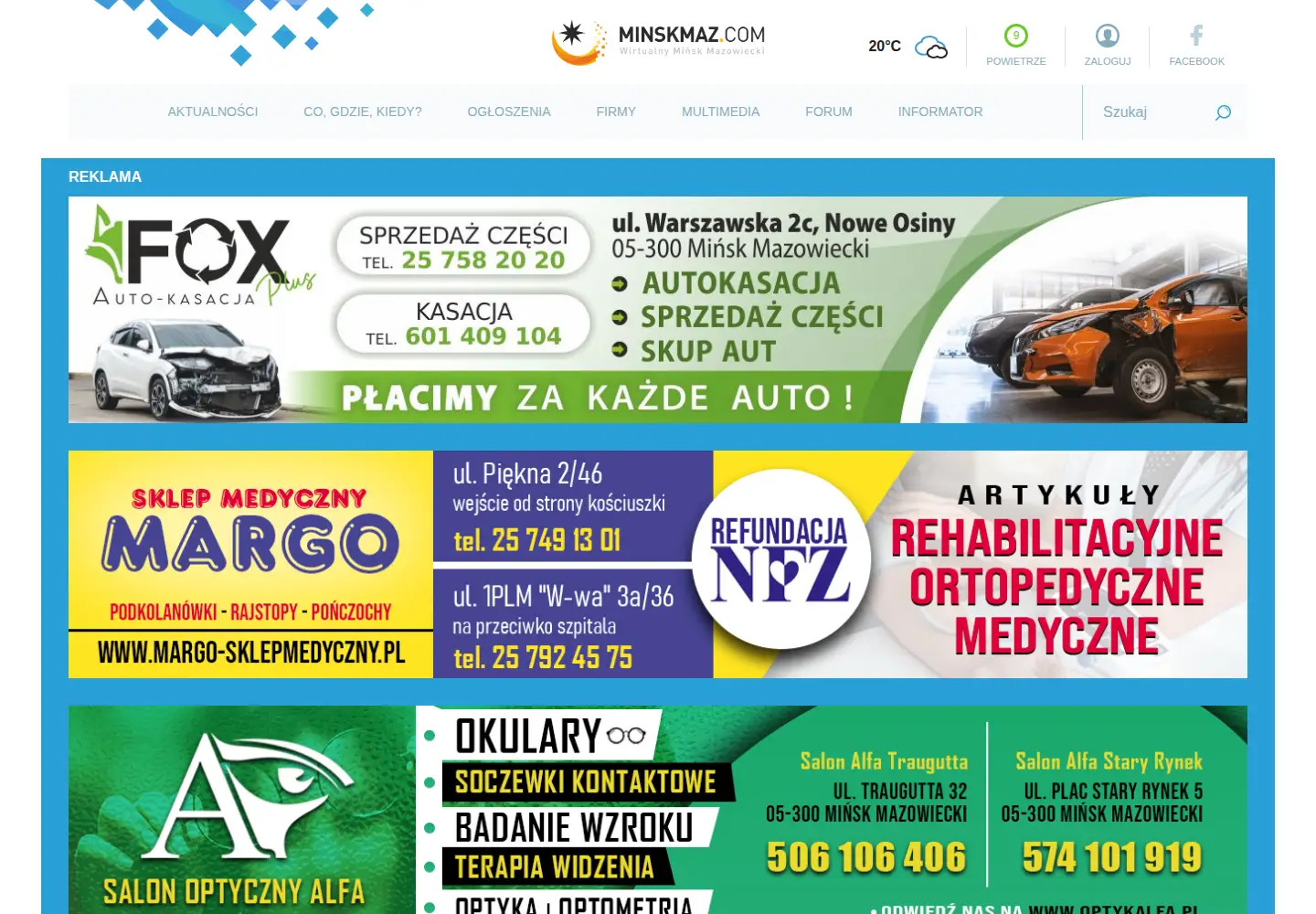 Screenshot of minskmaz.com