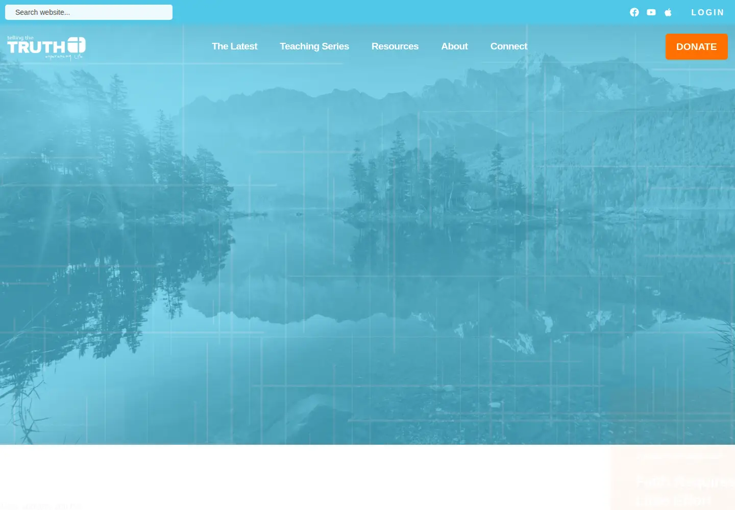 Screenshot of tellingthetruth.org