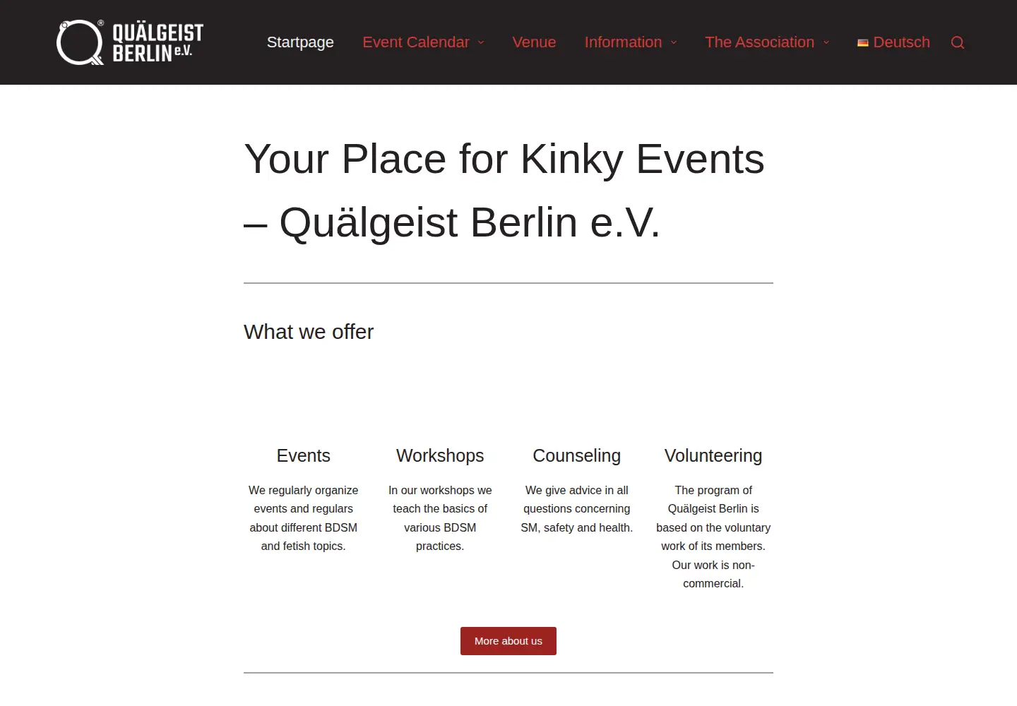 Screenshot of quaelgeist.sm
