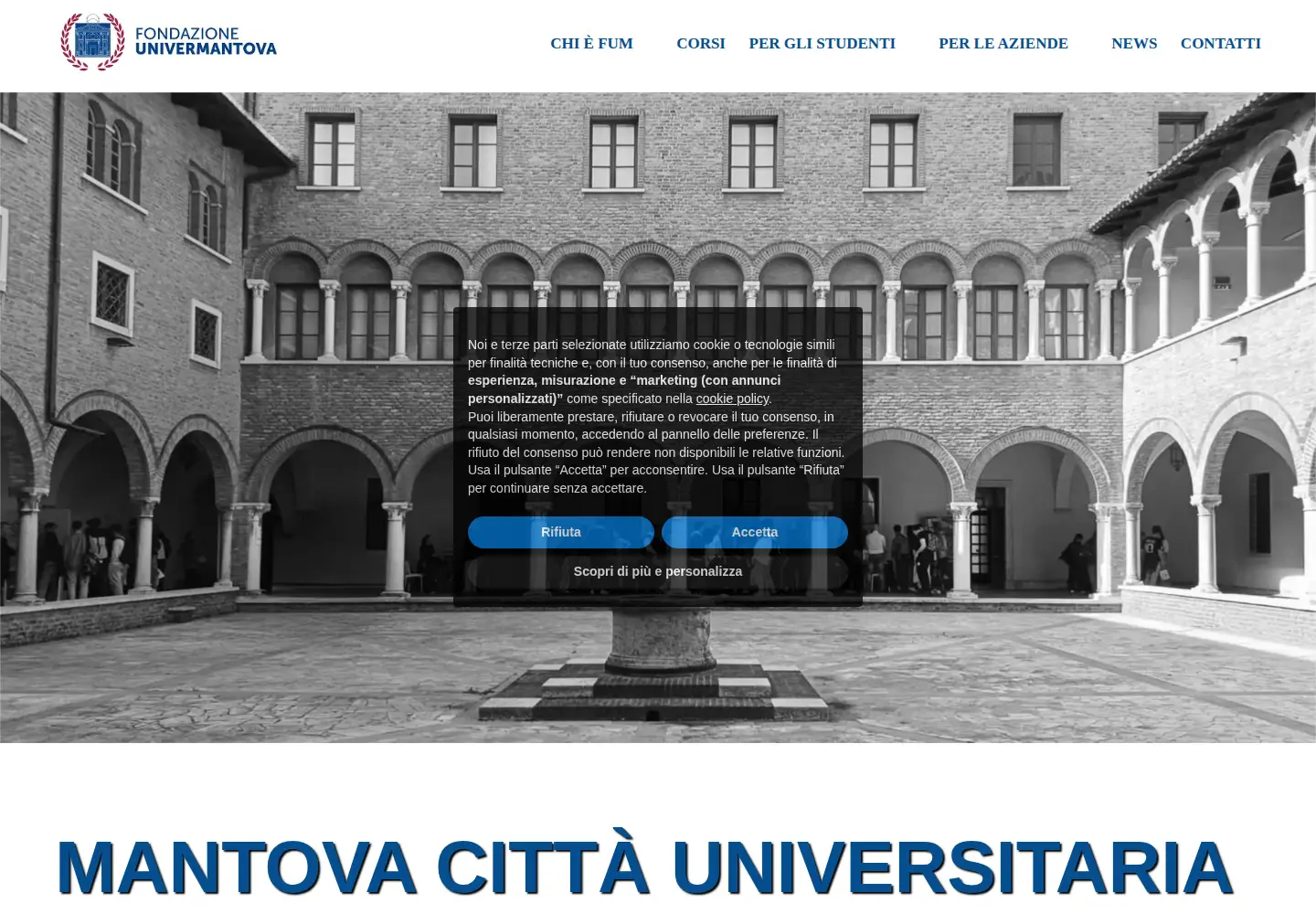 Screenshot of unimn.it