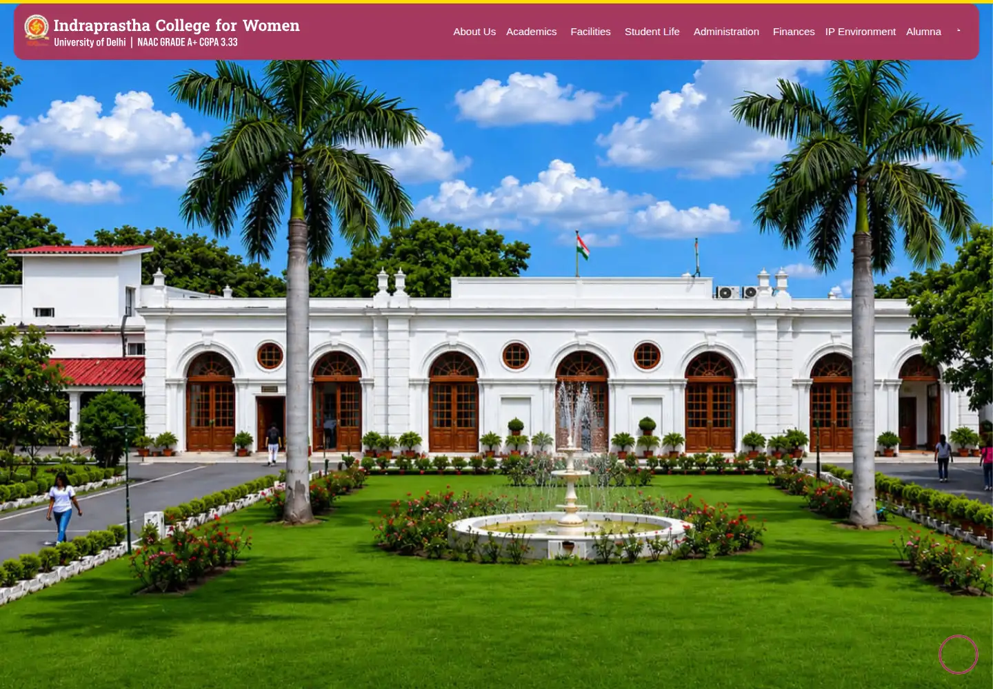 Screenshot of ipcollege.ac.in