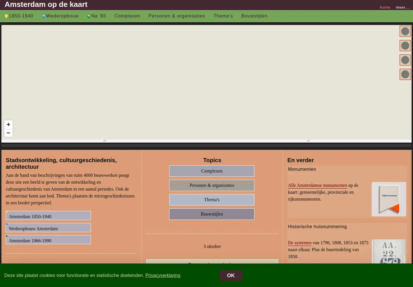 Screenshot of amsterdamopdekaart.nl
