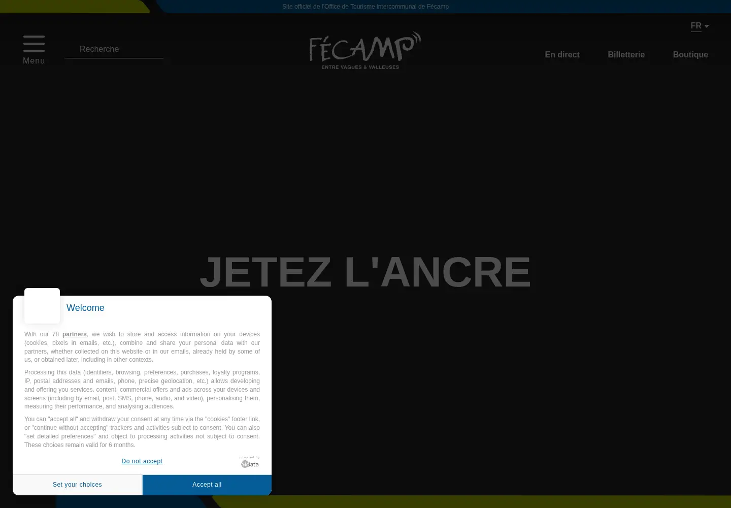 Screenshot of fecamptourisme.com