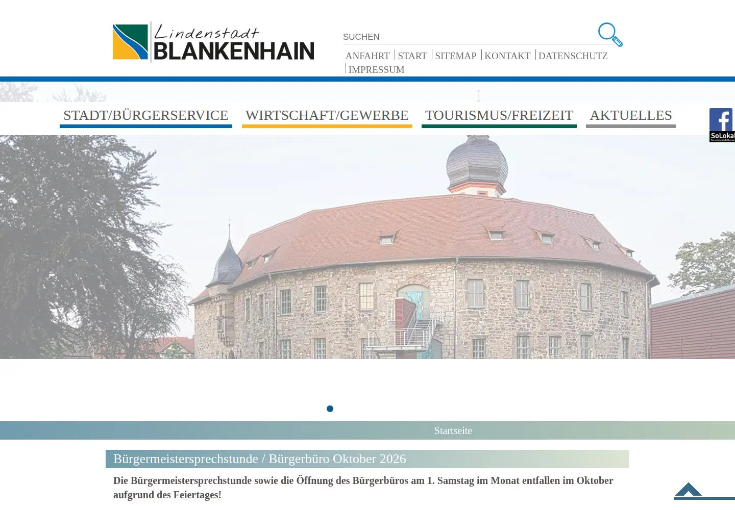 Screenshot of blankenhain.de