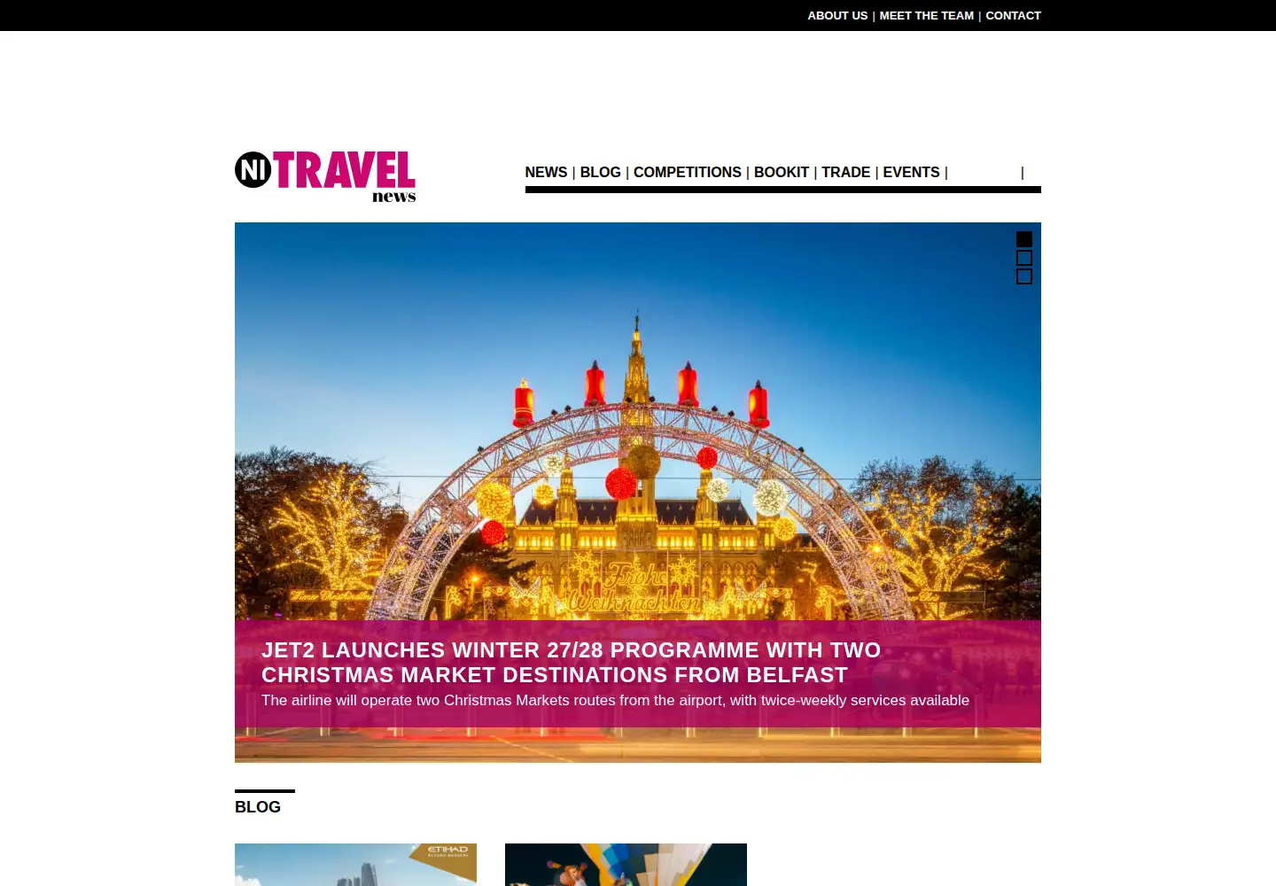 Screenshot of nitravelnews.com