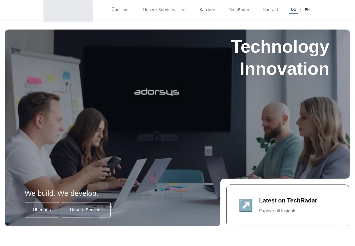 Screenshot of adorsys.com