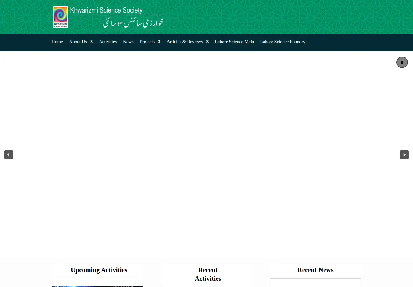 Screenshot of khwarizmi.org