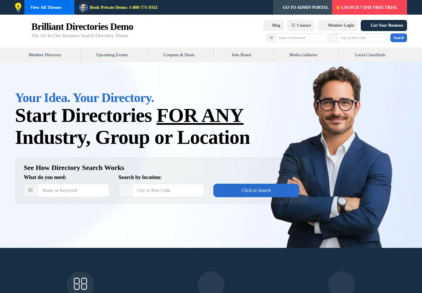 Captured homepage of dennisdemo.com in the current scan