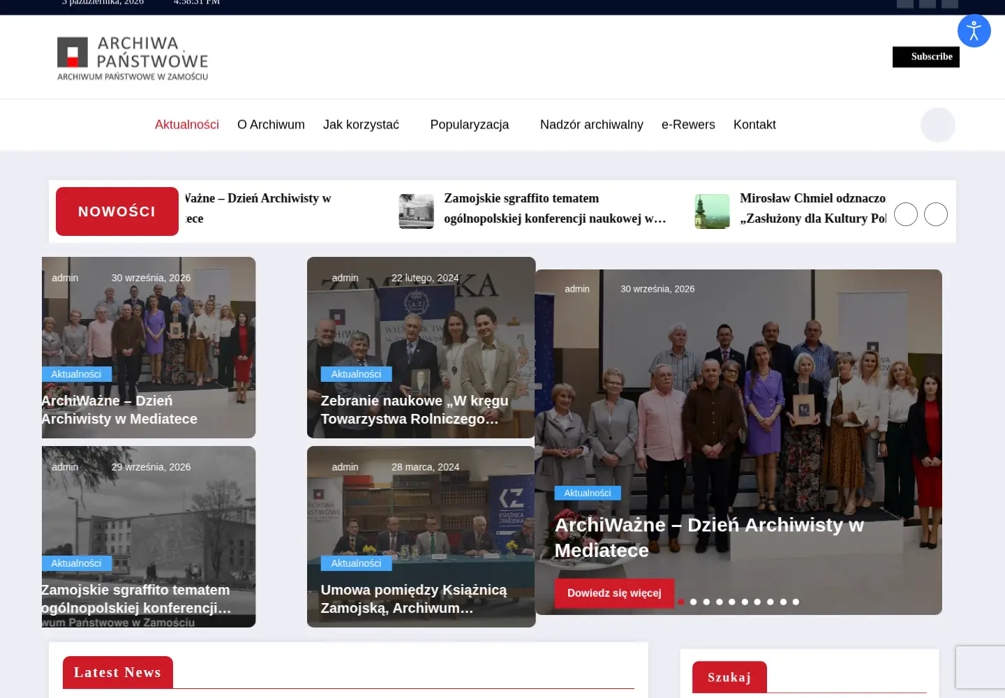 Screenshot of zamosc.ap.gov.pl