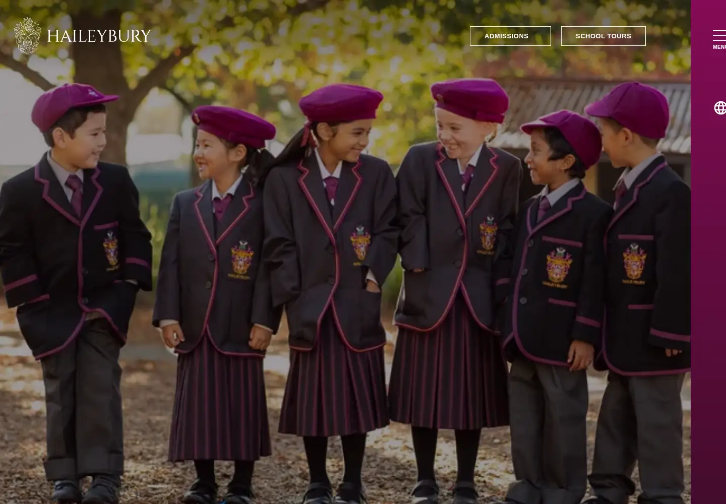 Screenshot of haileybury.com.au