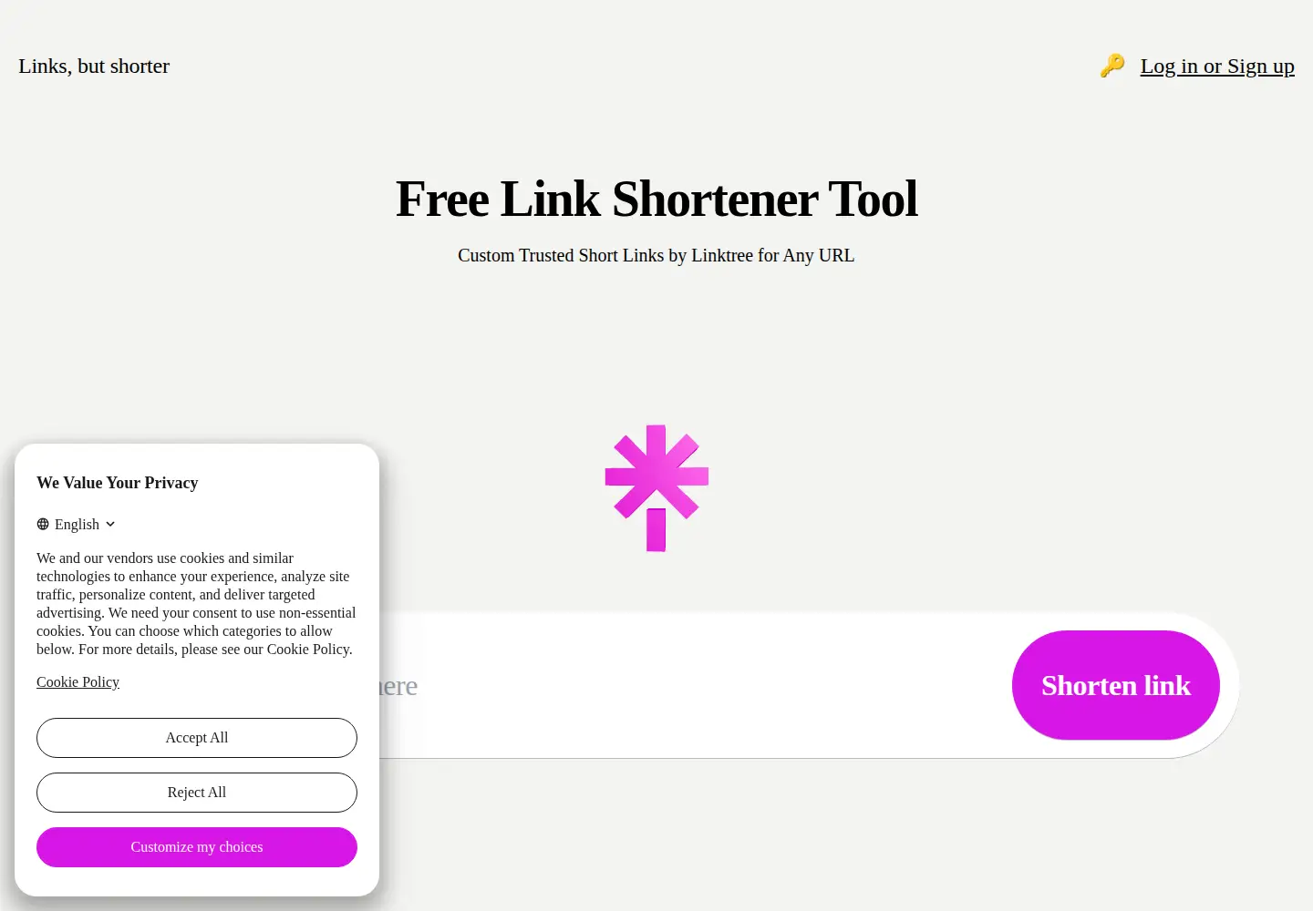 Screenshot of tr.ee