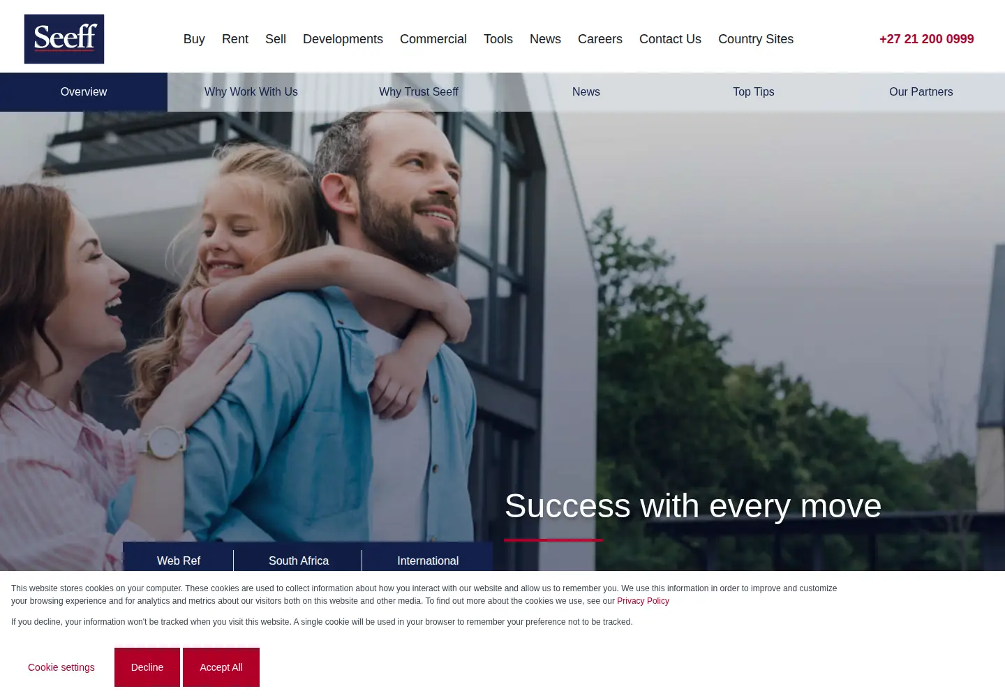 Screenshot of seeff.com