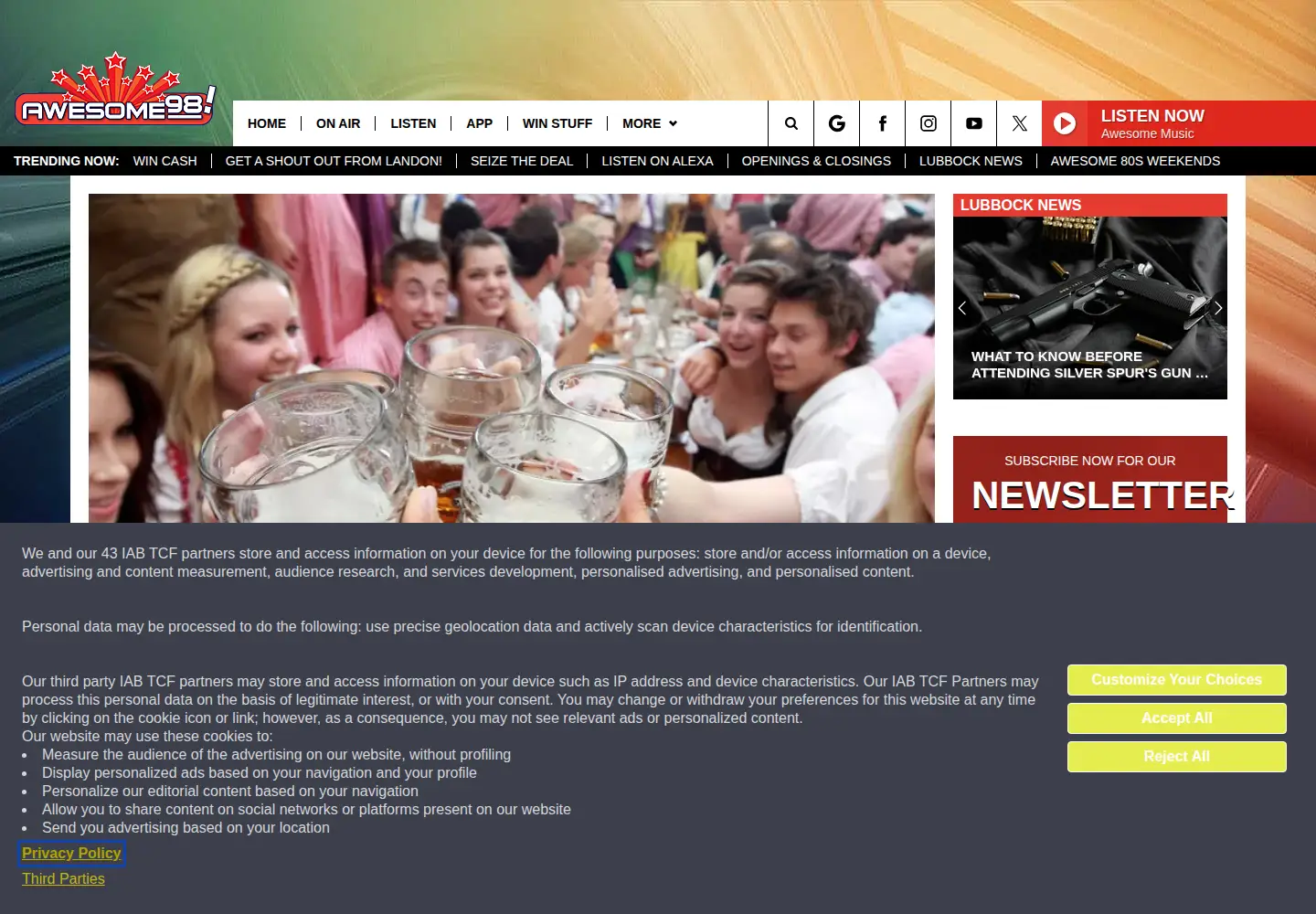 Screenshot of awesome98.com