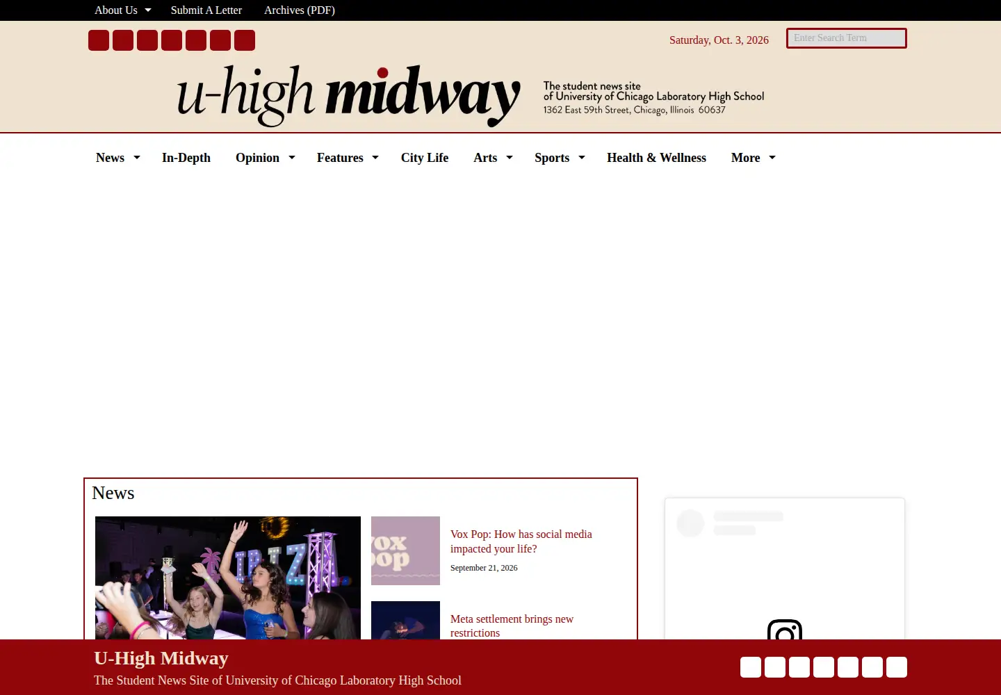 Screenshot of uhighmidway.com