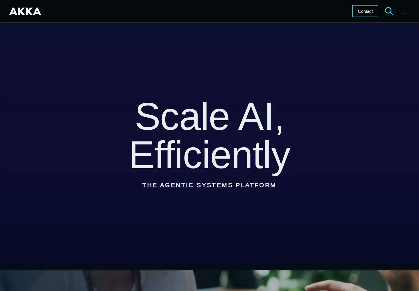 Screenshot of akka.io