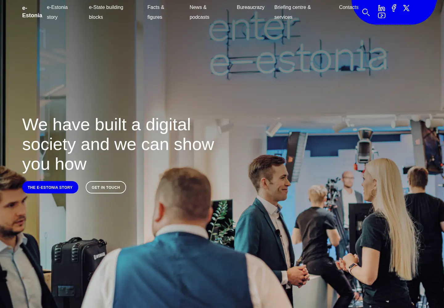 Screenshot of e-estonia.com