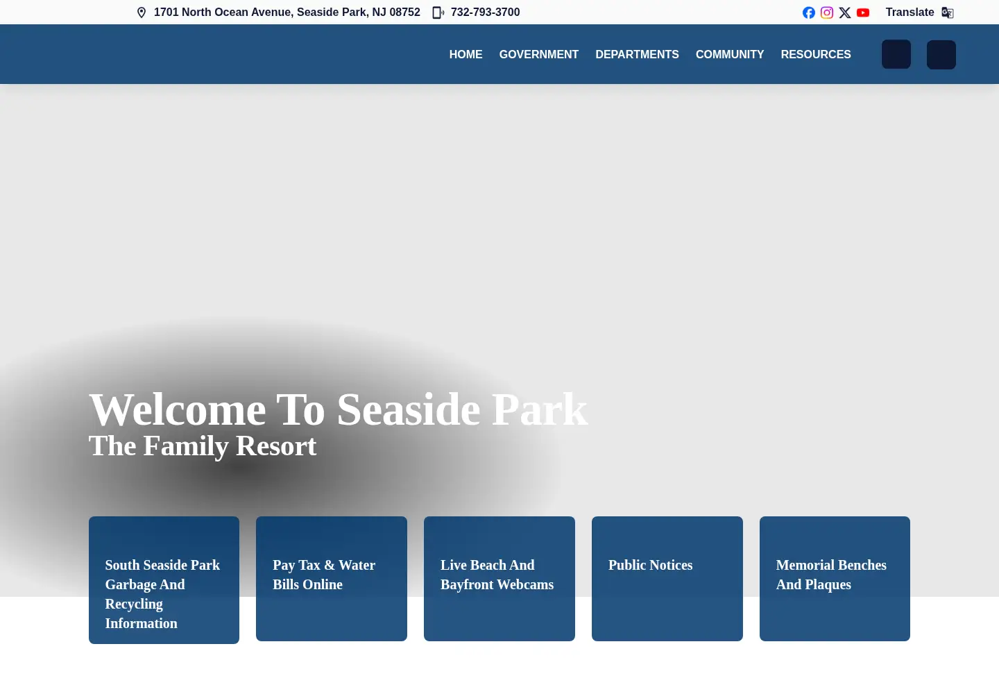 Screenshot of seasideparknj.org