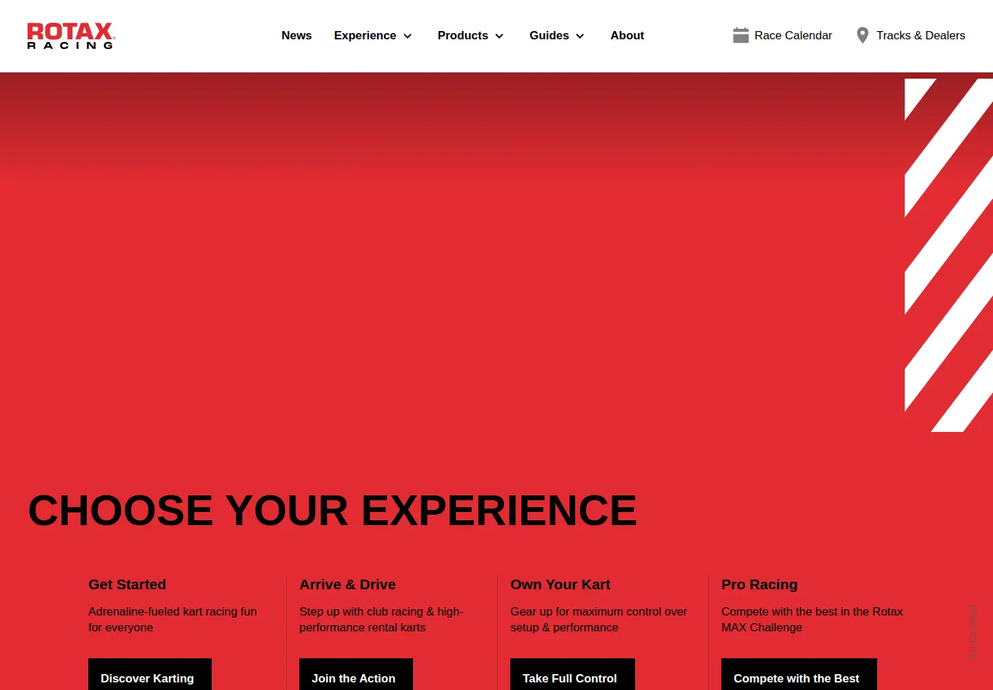Screenshot of rotax-racing.com