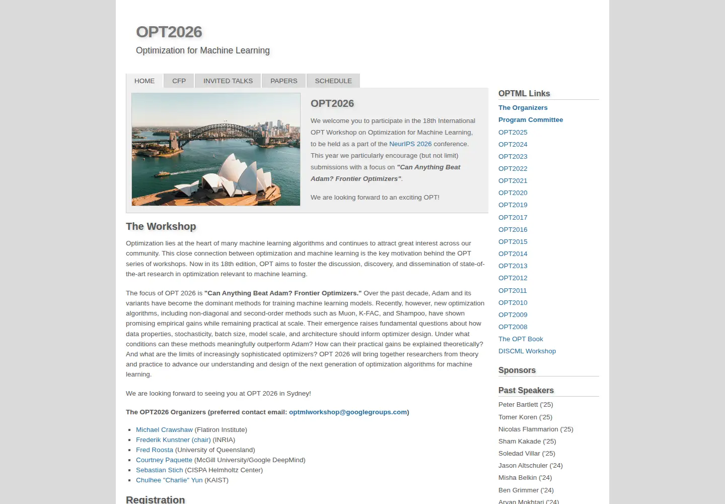 Screenshot of opt-ml.org