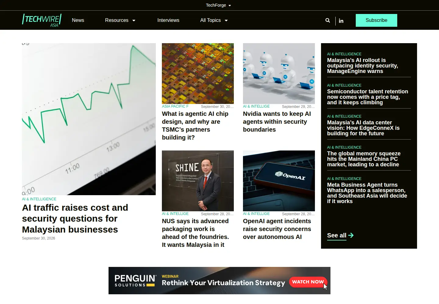 Screenshot of techwireasia.com