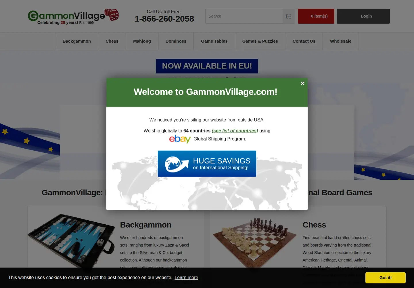 Screenshot of gammonvillage.com