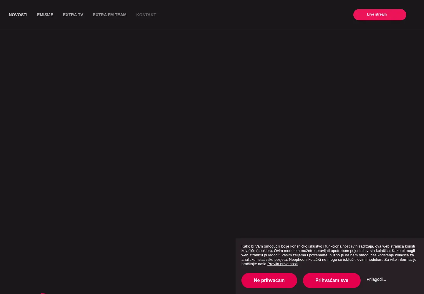Screenshot of extrafm.hr