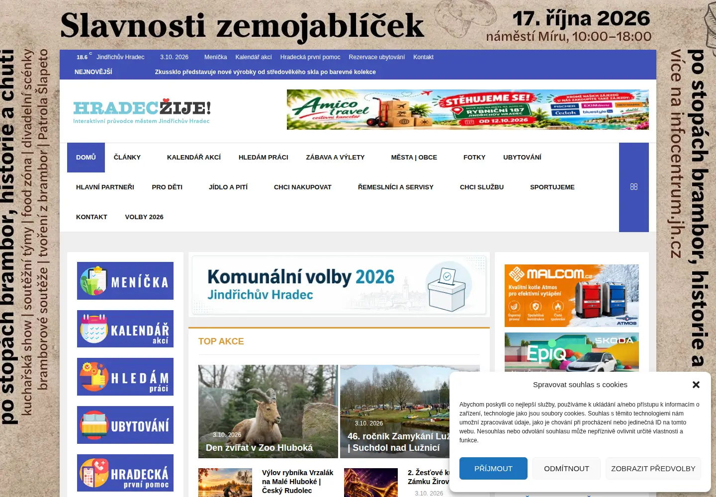 Screenshot of hradeczije.cz