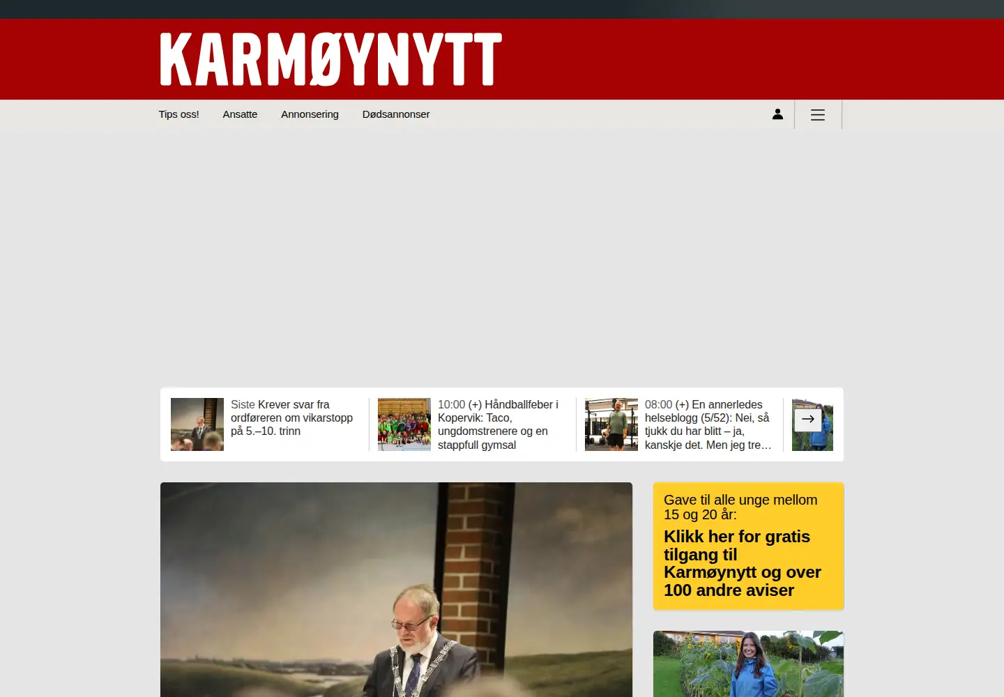 Screenshot of karmoynytt.no