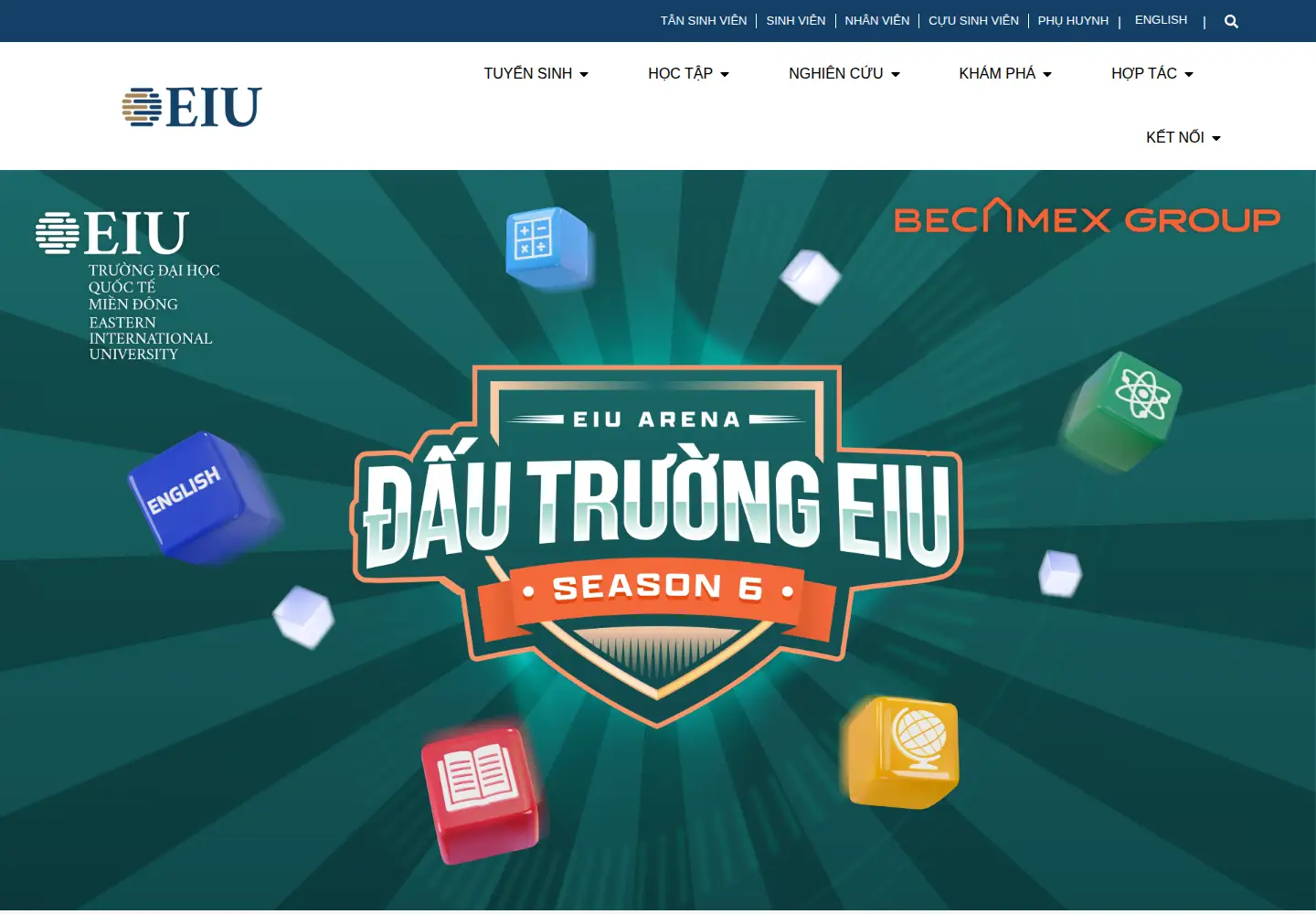 Screenshot of eiu.edu.vn