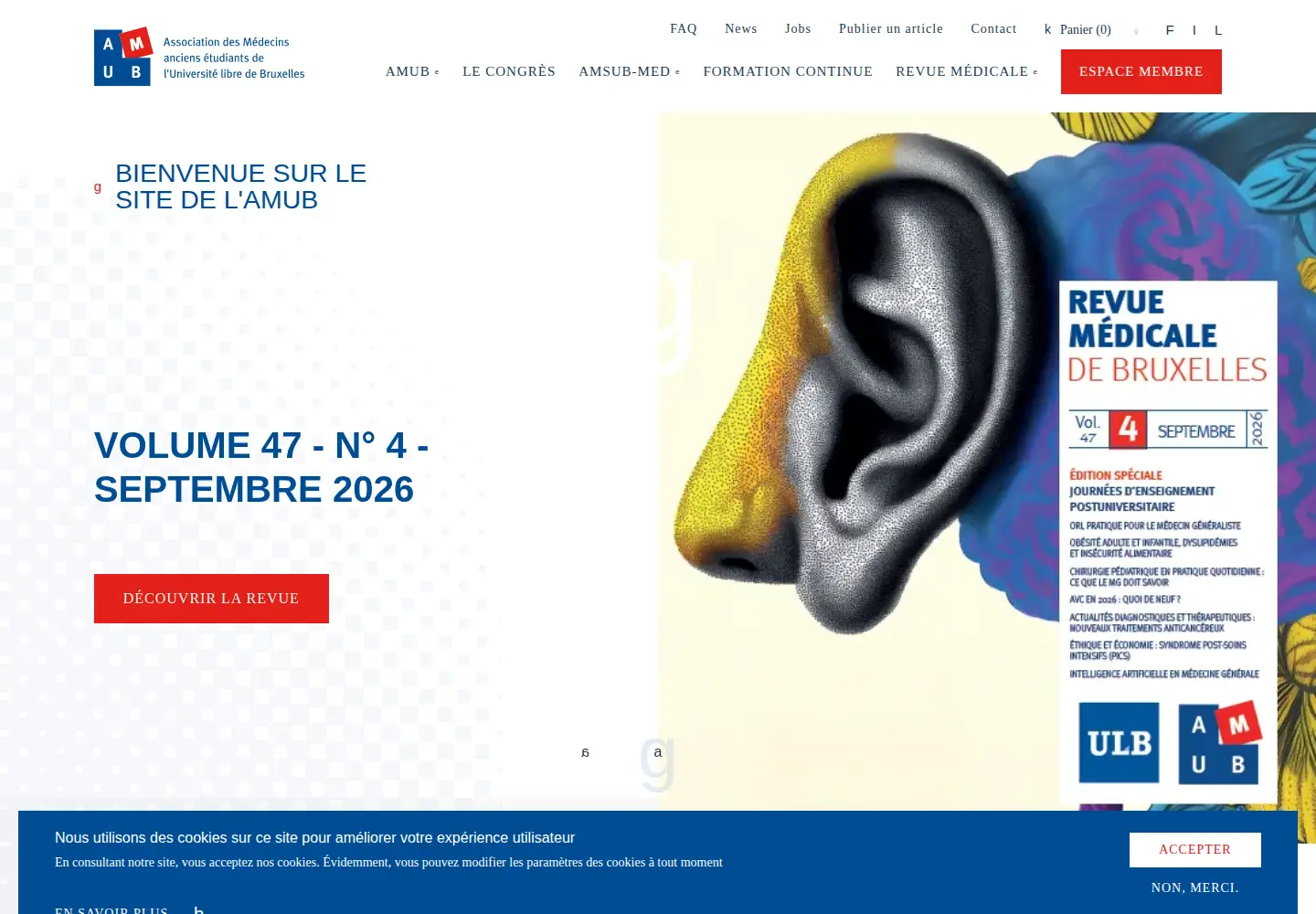 Screenshot of amub-ulb.be