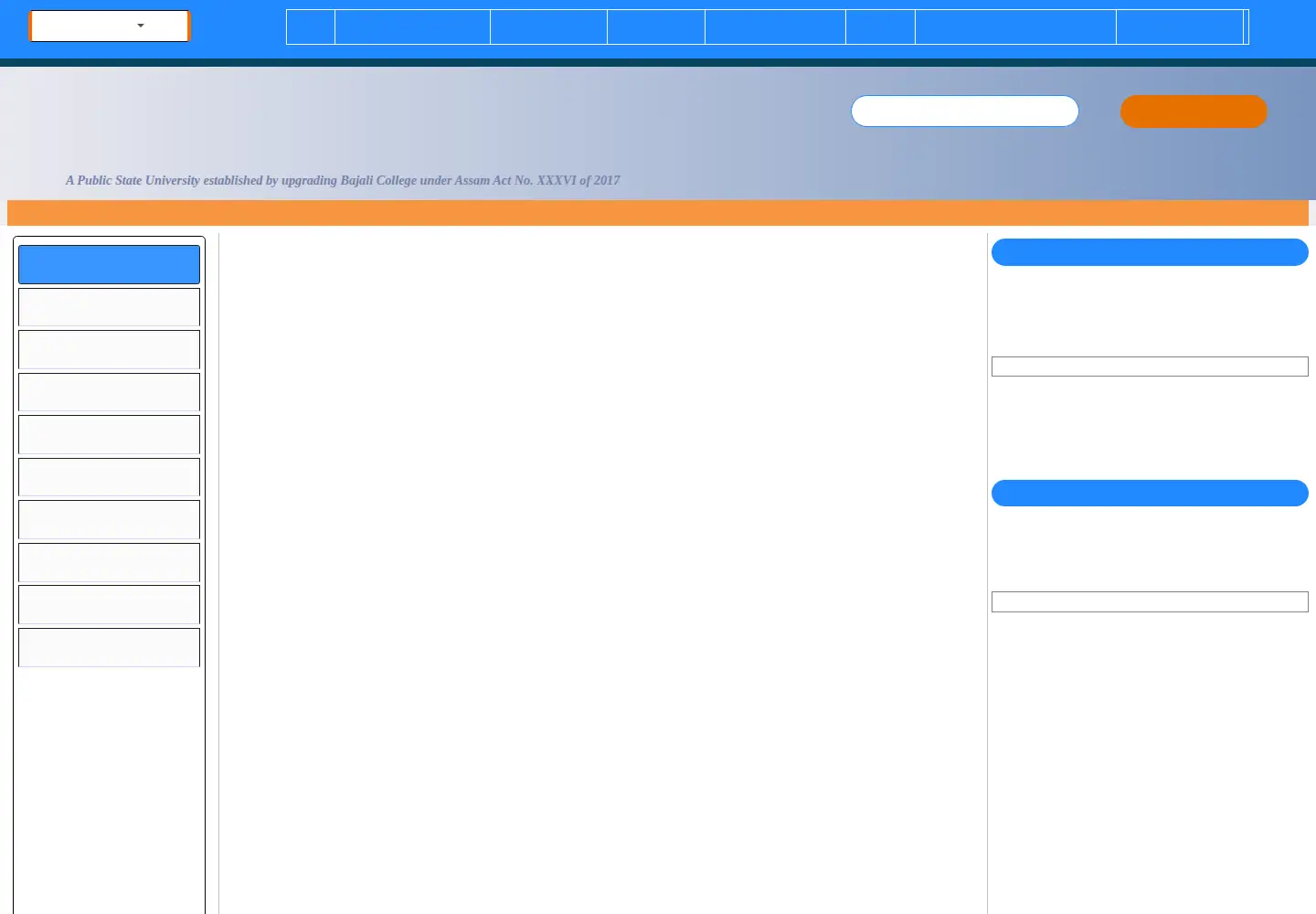 Screenshot of bhattadevuniversity.ac.in