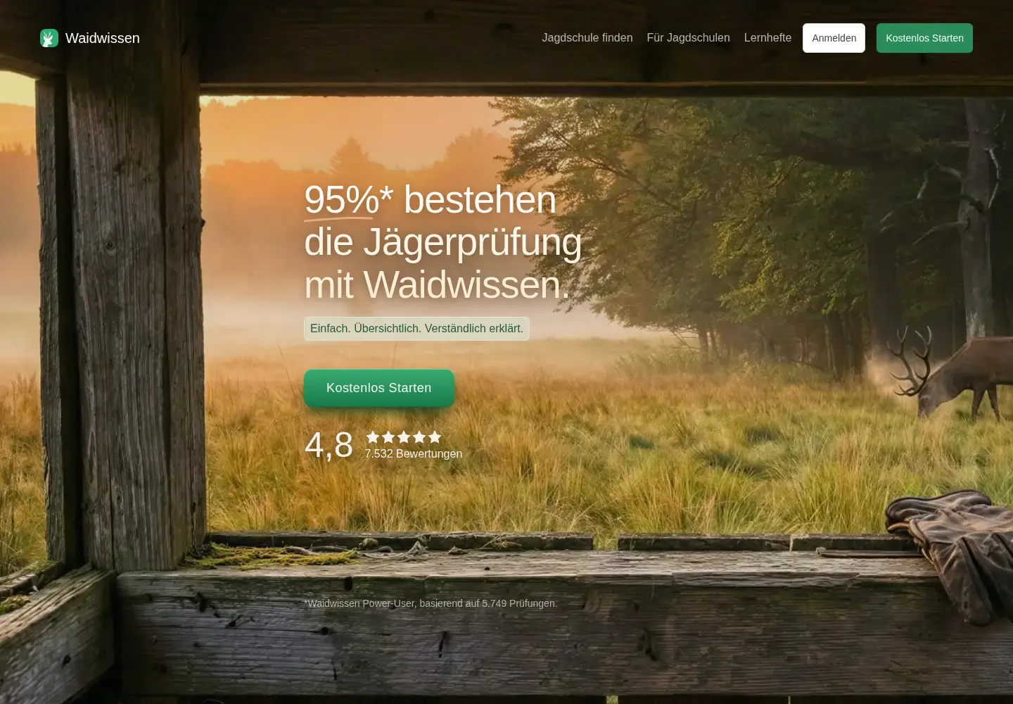 Screenshot of waidwissen.com