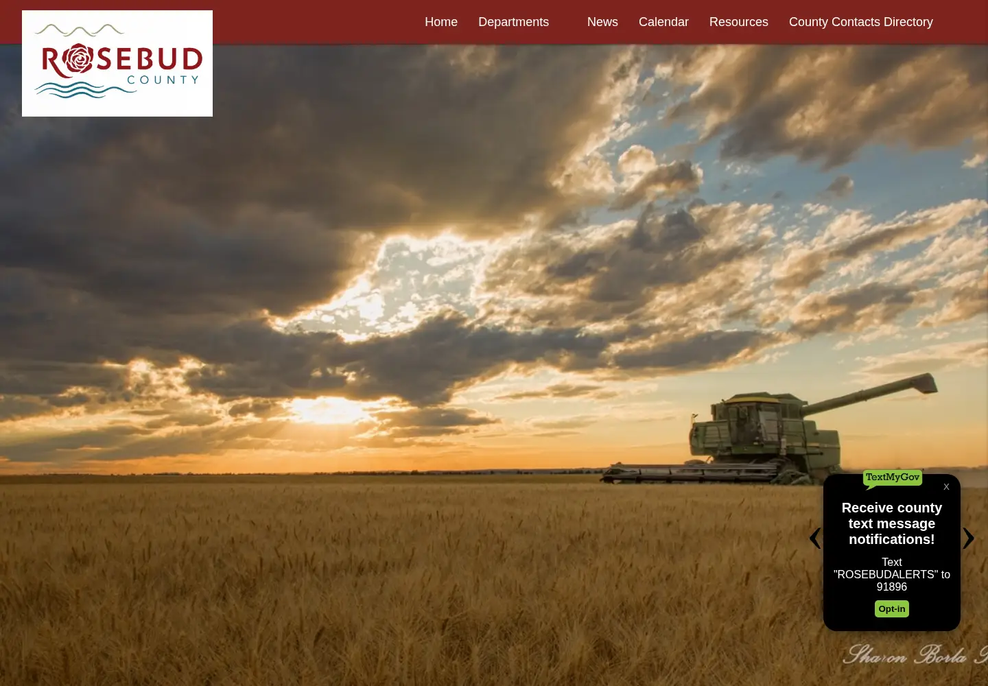 Screenshot of rosebudcountymt.gov