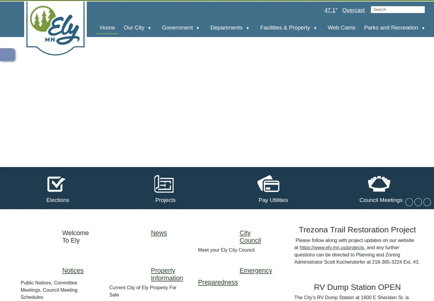 Screenshot of ely.mn.us