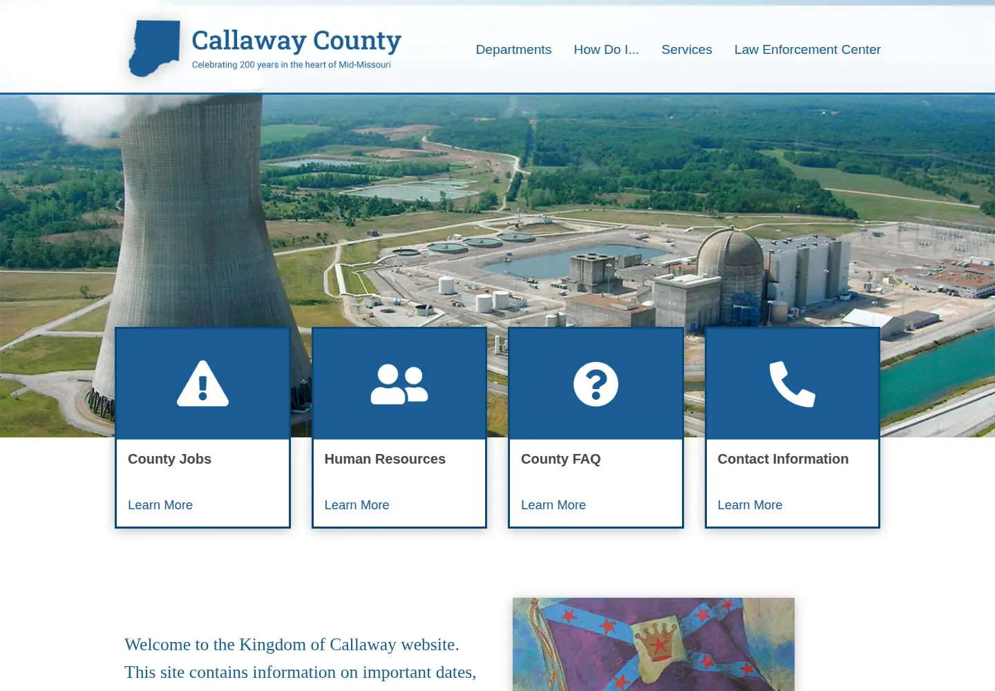 Screenshot of callawaycounty.org