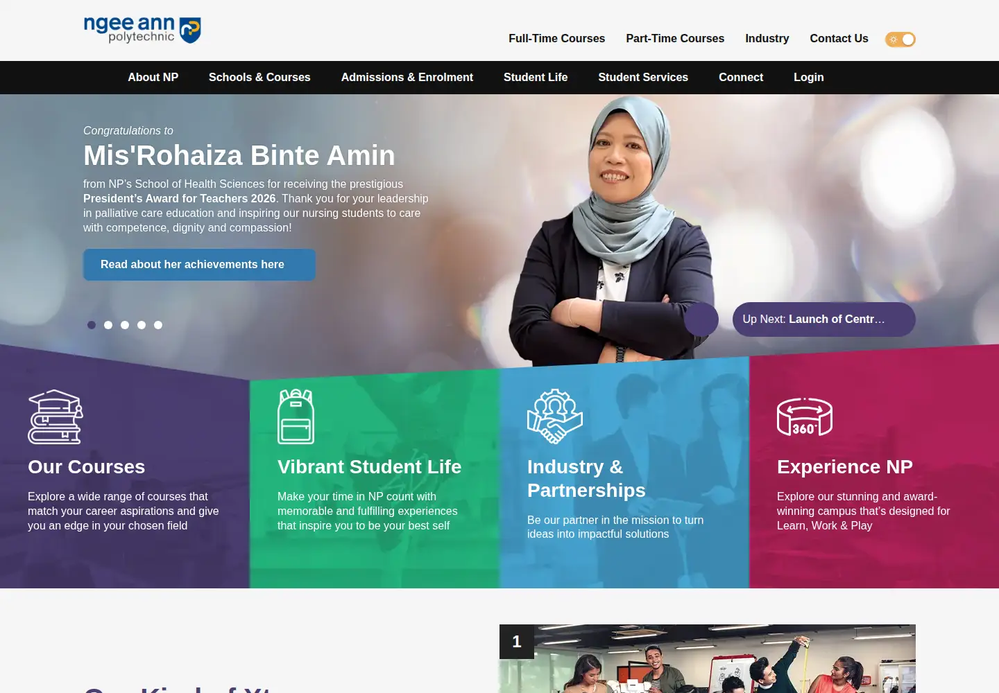 Screenshot of np.edu.sg