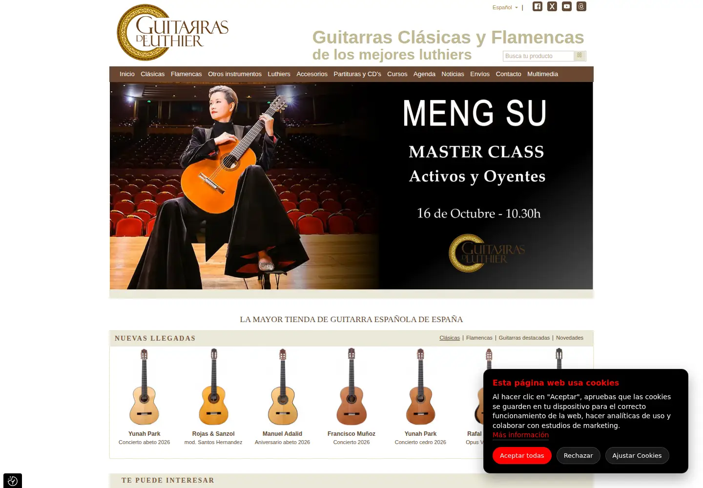 Screenshot of guitarrasdeluthier.com
