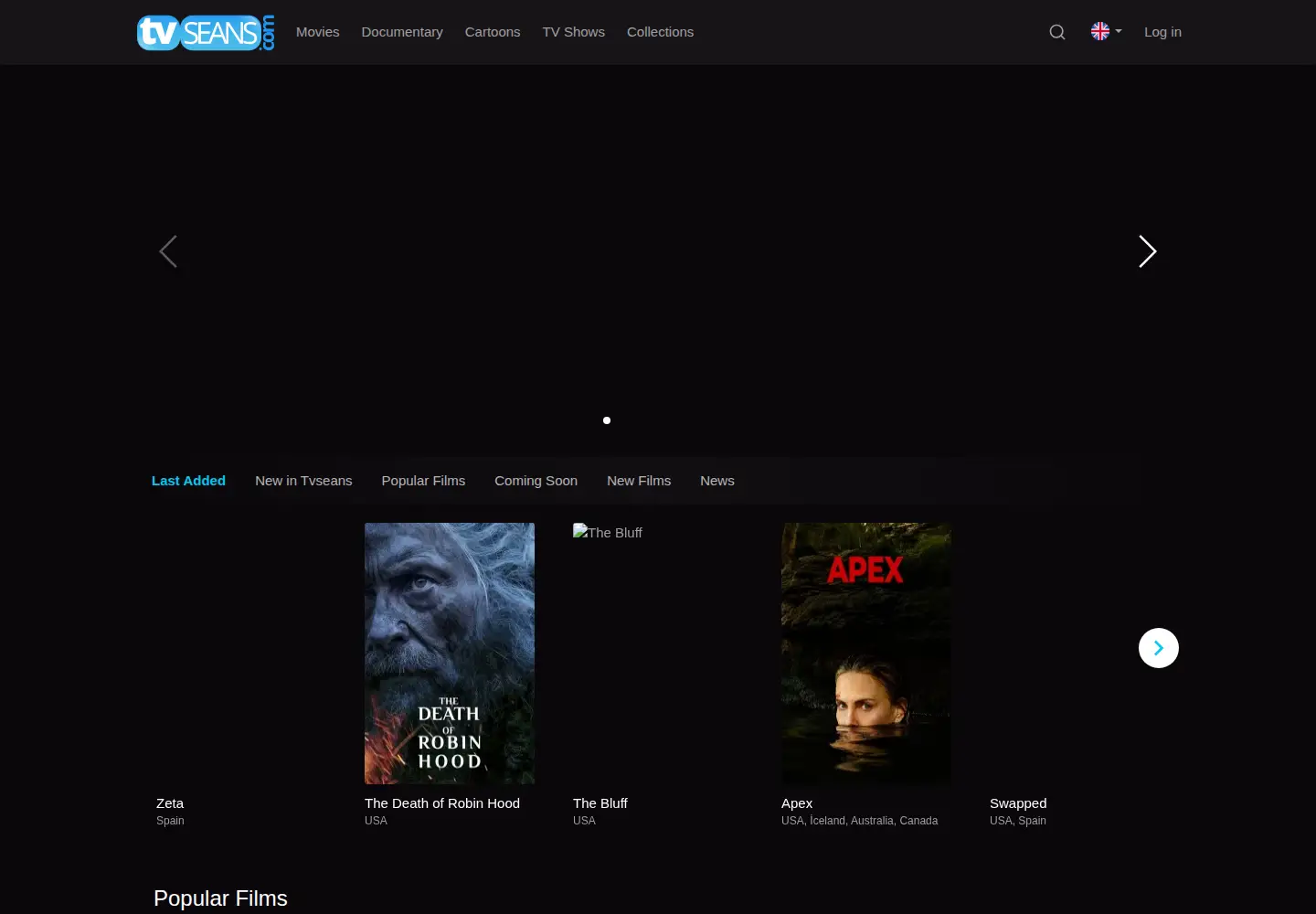 Screenshot of tvseans.az