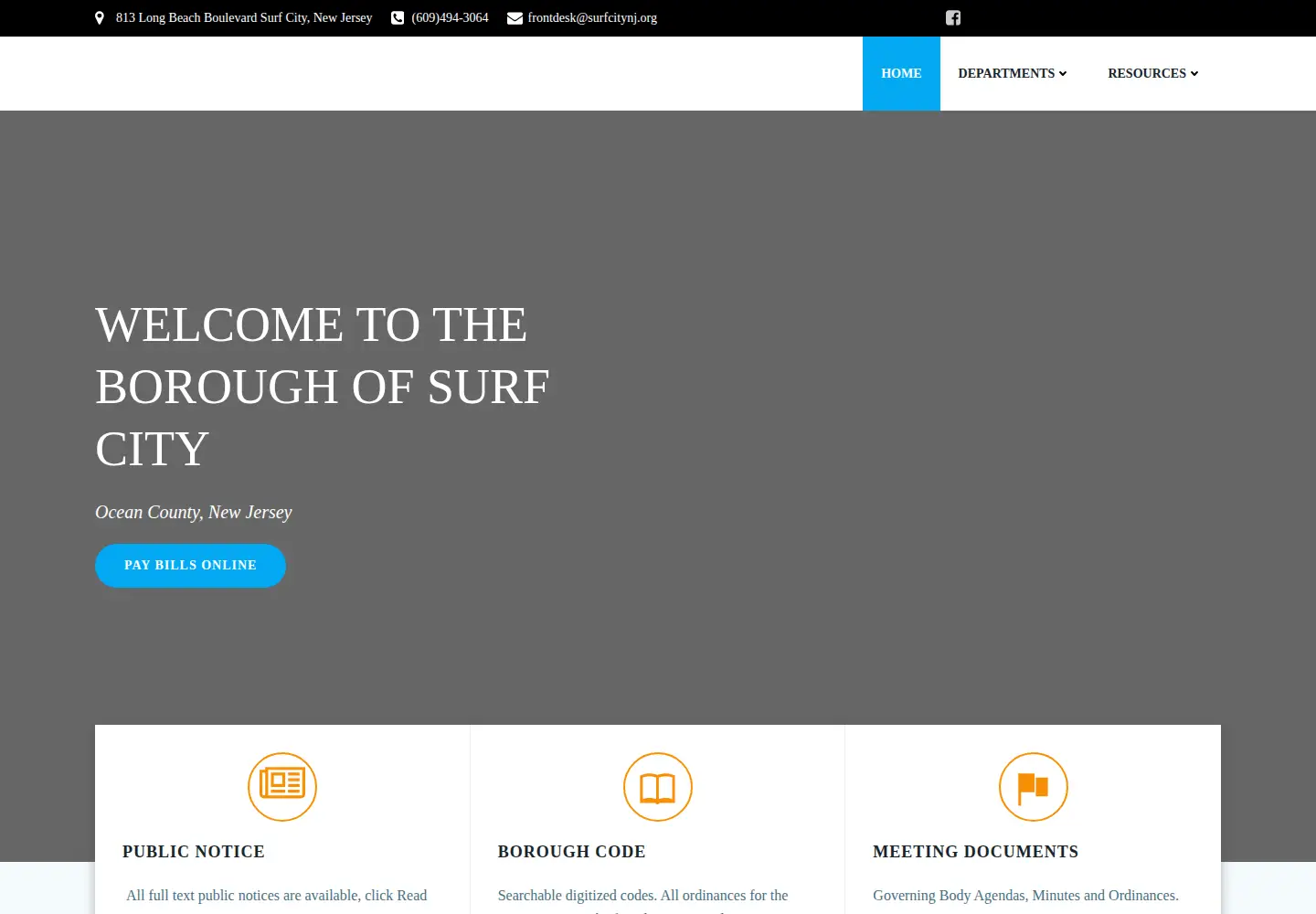 Screenshot of surfcitynj.org
