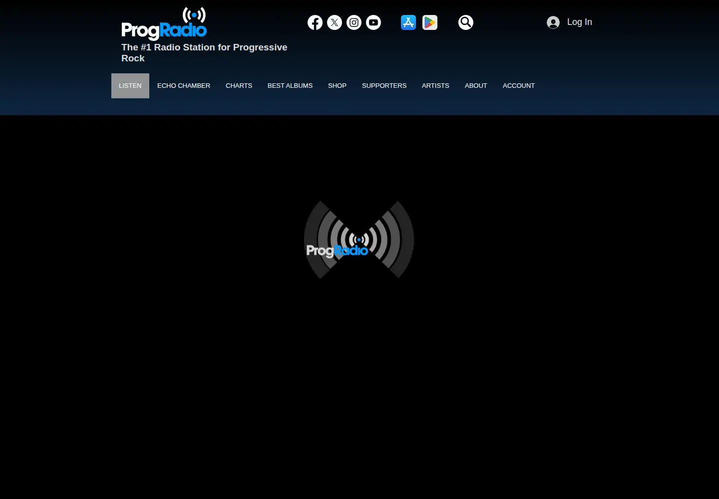 Screenshot of progradio.com