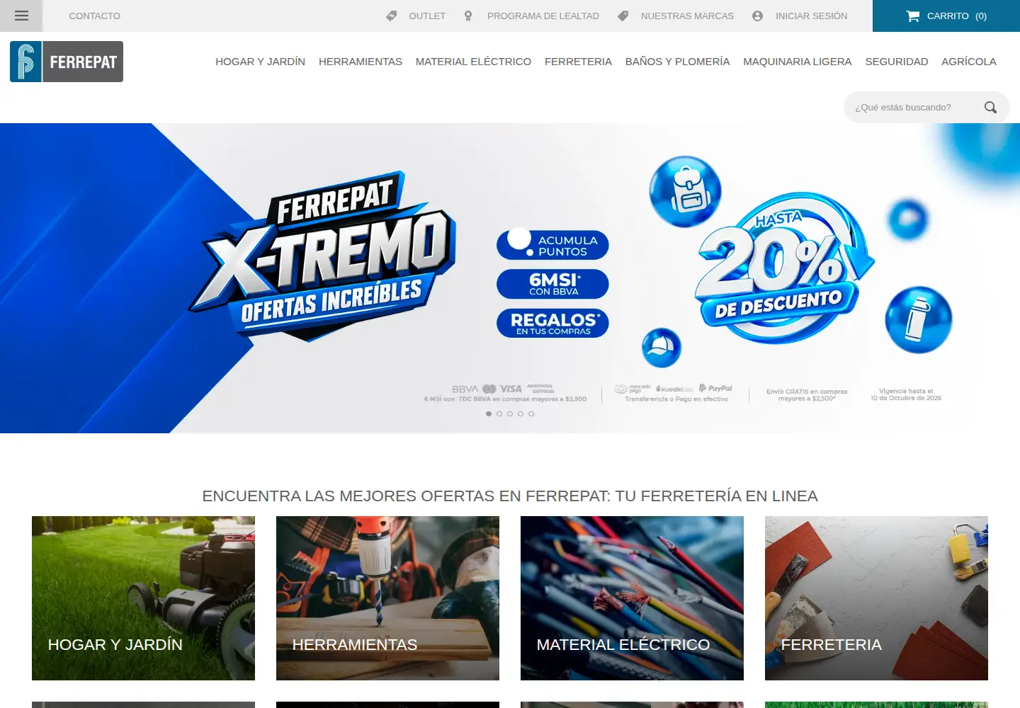 Captured homepage of ferrepat.com in the current scan