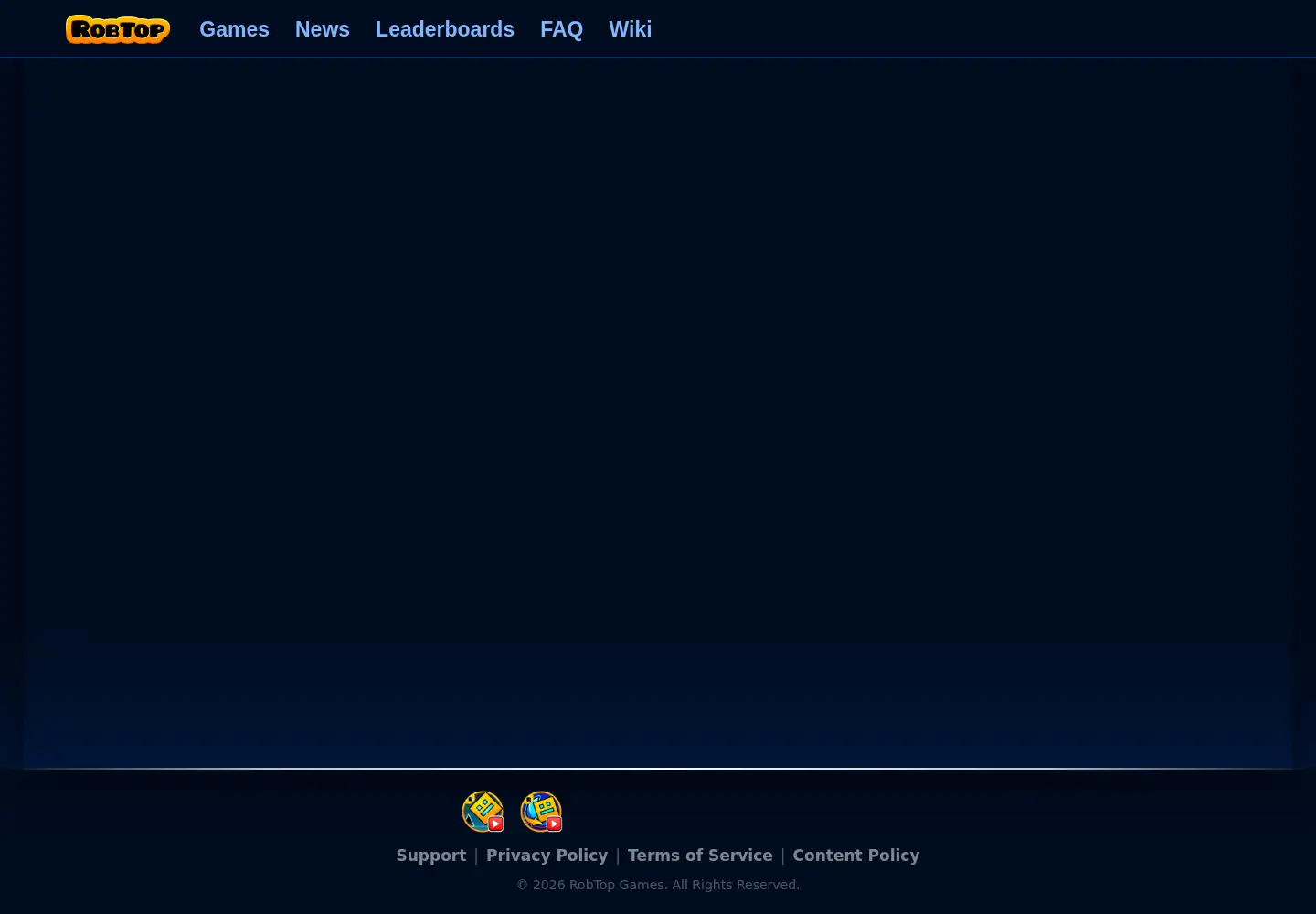 Screenshot of geometrydash.com