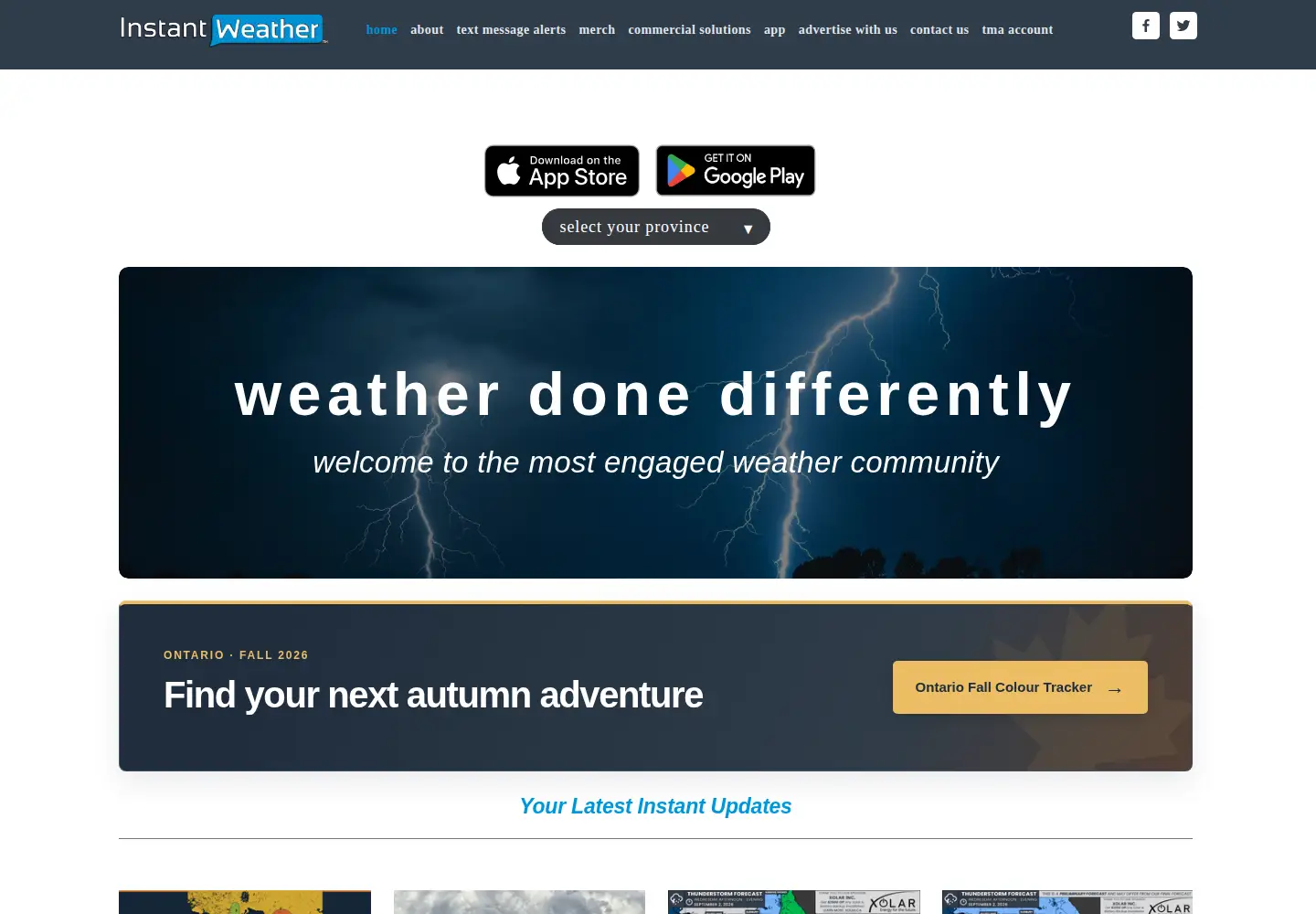 Screenshot of instantweatherinc.com