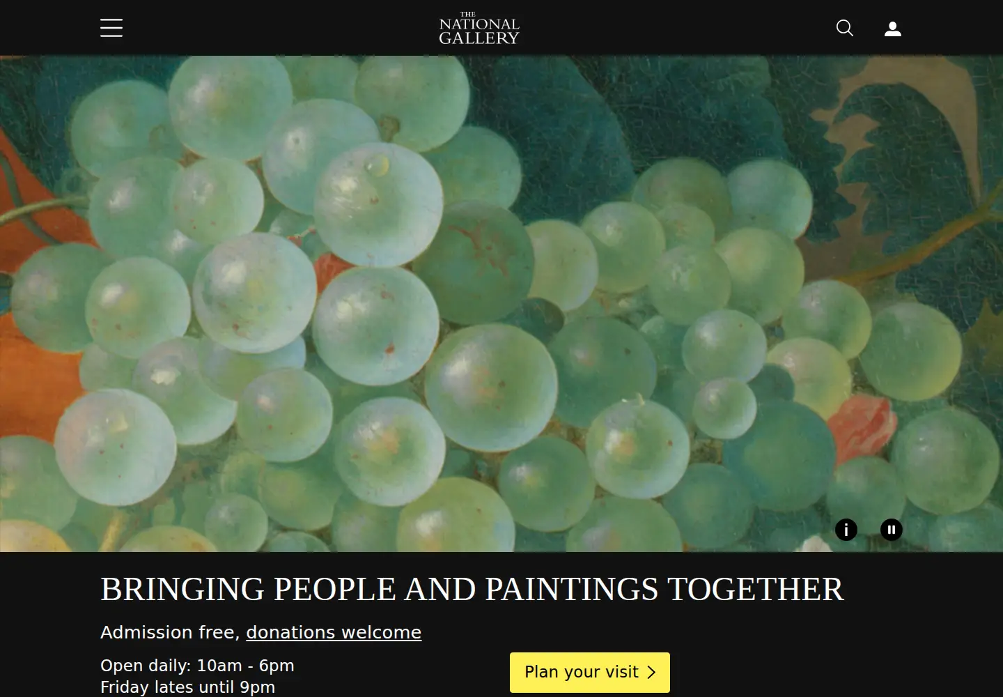 Screenshot of nationalgallery.org.uk