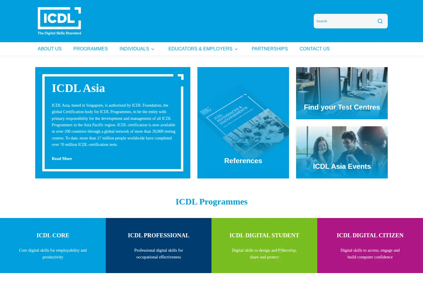 Screenshot of icdlasia.org