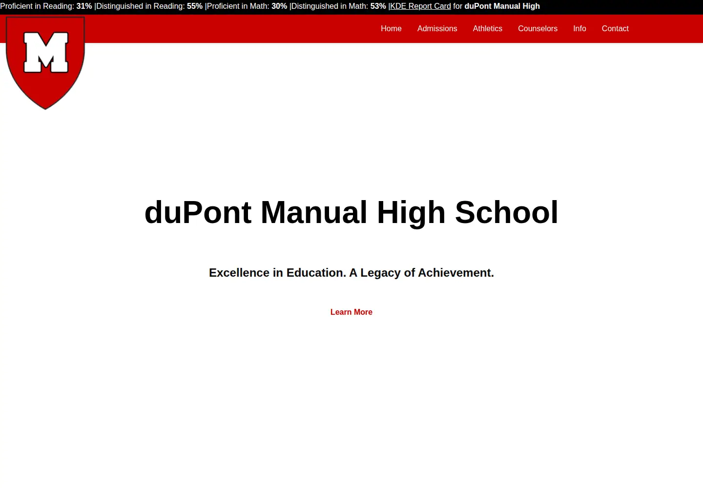 Captured homepage of dupontmanual.com in the current scan