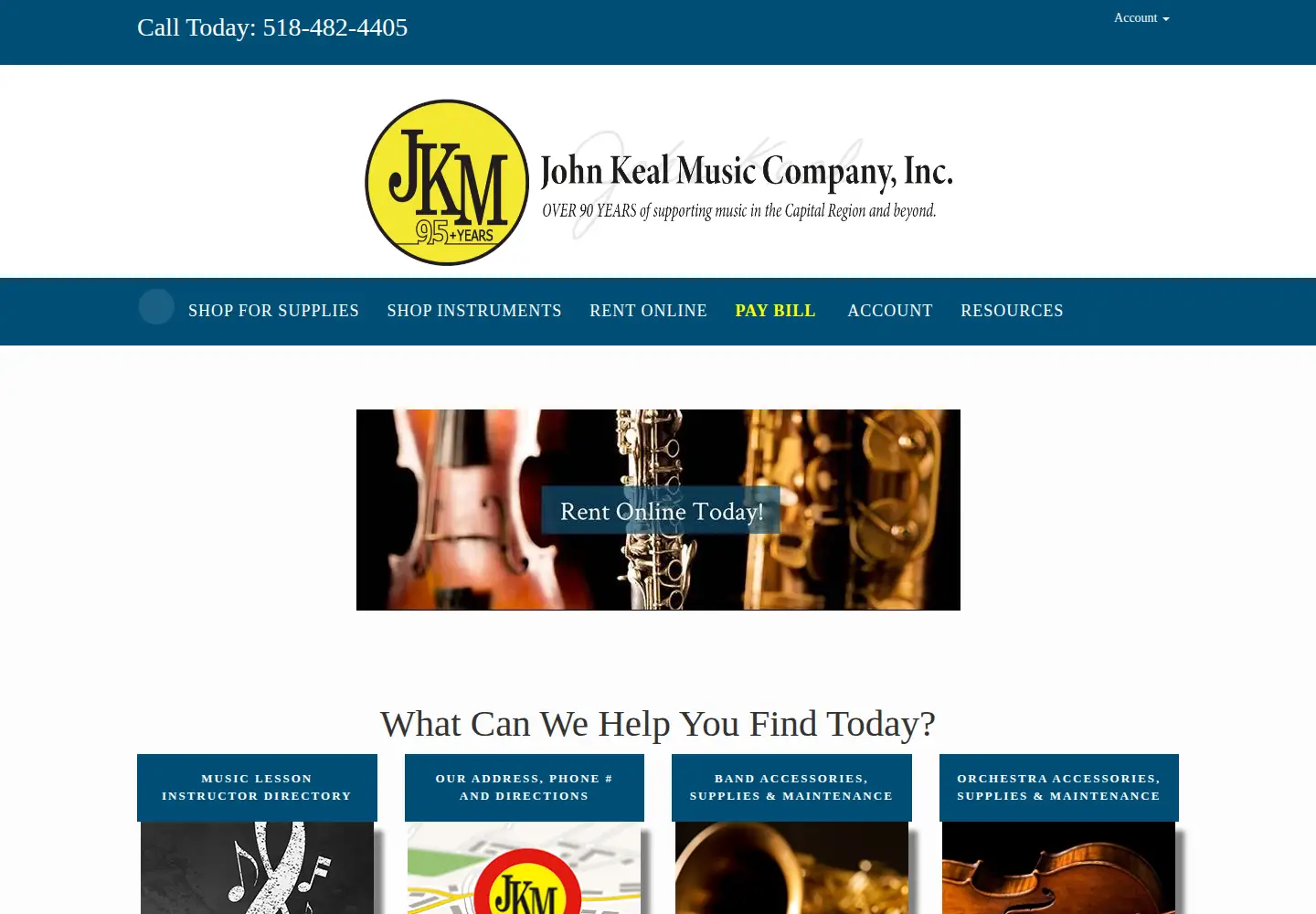 Screenshot of johnkealmusic.com