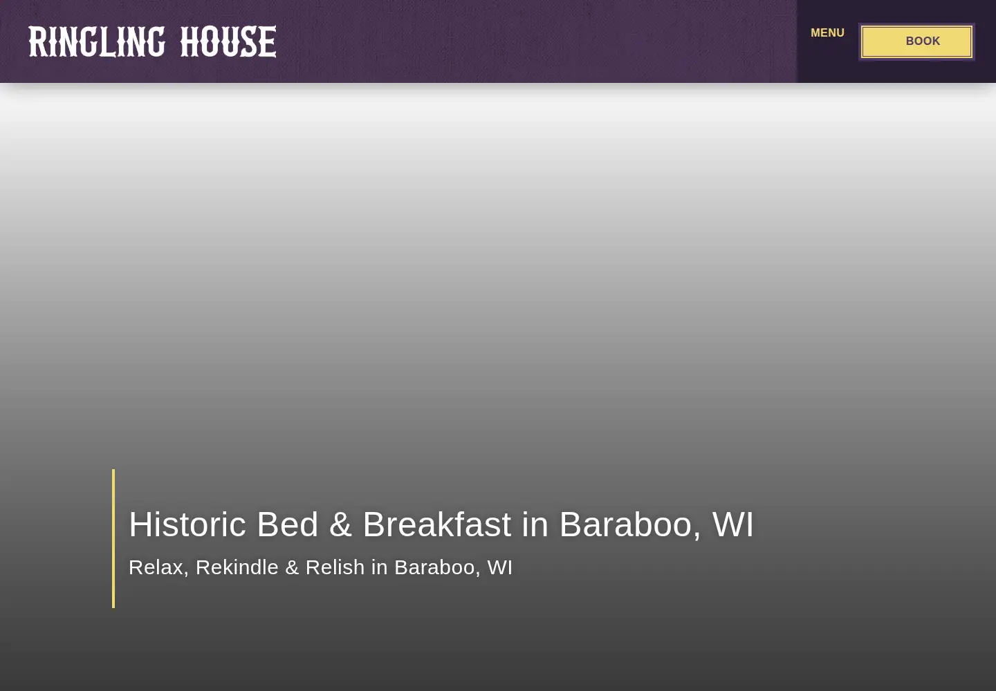 Captured homepage of ringlinghousebnb.com in the current scan